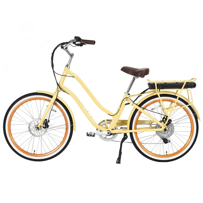 500W/750w cheap beach cruiser city ebike for women