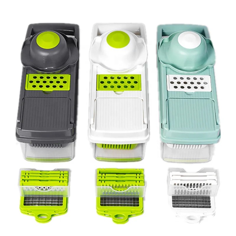 2020 New Multi-function Plastic Slicer Upgraded 11 Blades Slicer Manual Vegetable Cutter Salad Maker Potato Onion Carrot Cutter