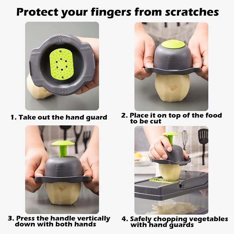 Multifunctional 10 In 1 Handheld Vegetable Chopper Onion Cutter Dicer Potato Peeler Kitchen Fruits Slicer Vegetable Cutter