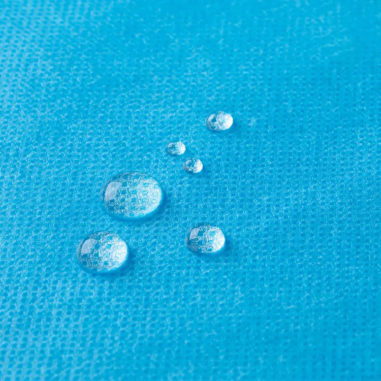 Waterproof PE PP laminated non woven fabric for protective gown apron