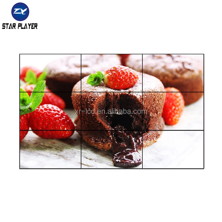 
2x2 1.8mm/3.5mm/5.5mm 49 Inch lcd splicing screen vidmate video player monitor video wall 