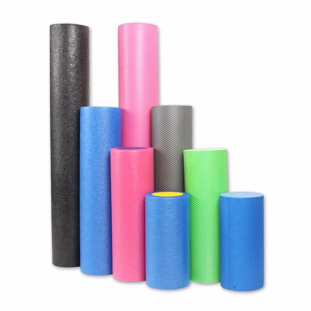 Best selling 30cm 60cm 90cm Fitness Equipment PE Foam Roller Pilates Fitness Gym Exercises Massage Roller