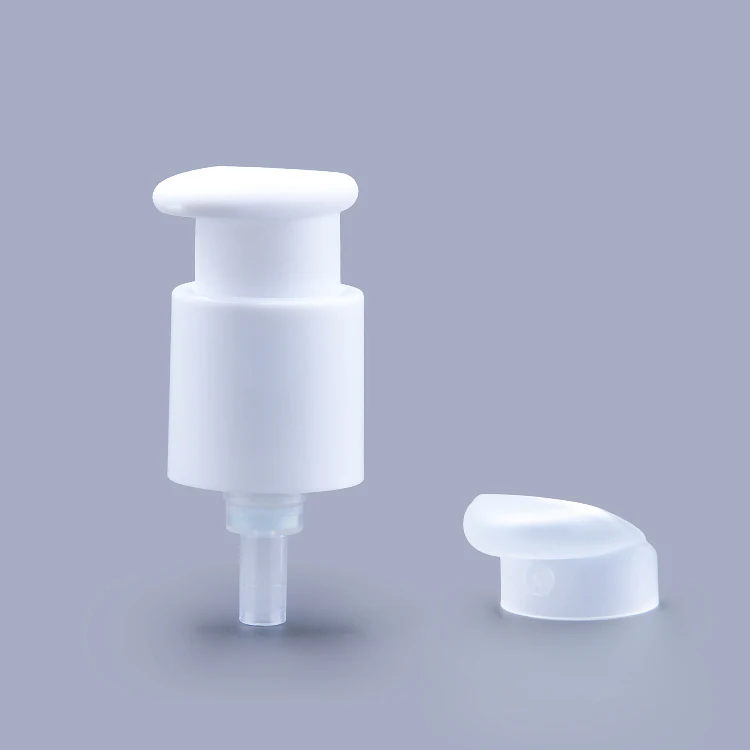 Fine treatment pumps 0.5cc 24/410 white lotion cream pump sprayer,24mm non spill feature liquid cream pump for bottles