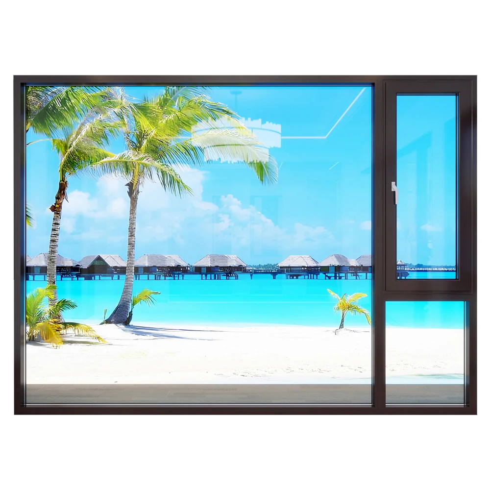 Windowall GE75 оптовая продажа алюминиевых оконных окон с двойным остеклением для и дверей дома