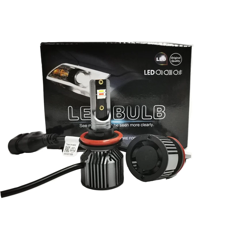 H11 H4 H7 LED Headlight Bulbs RGB 12000LM 80W LED Headlight,universal 24 Months,2 Years CE ROHS Music Control Colourful CN;GUA