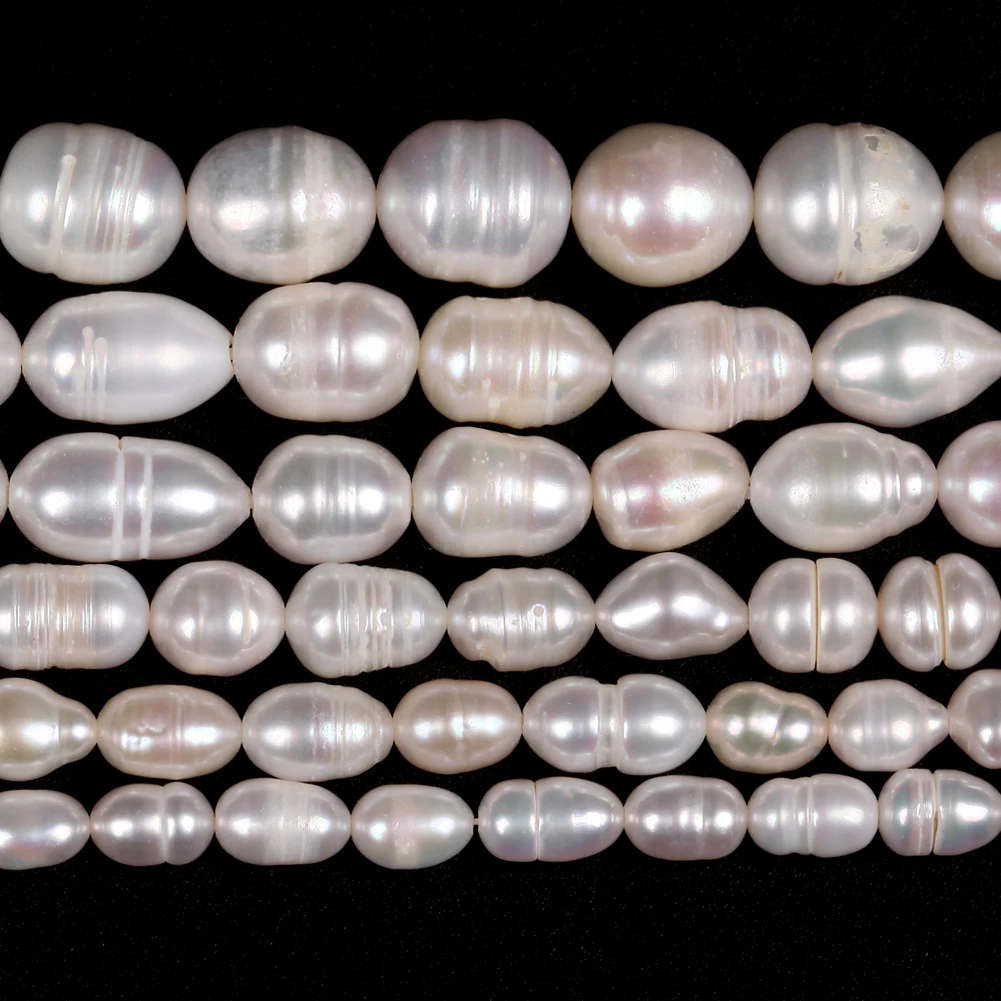 4-5mm 5-6mm 6-7mm 7-8mm 8-9mm 9-10mm 10-11mm High Quality Rice Shape Natural Freshwater Pearl Beads For Jewelry Making DIY
