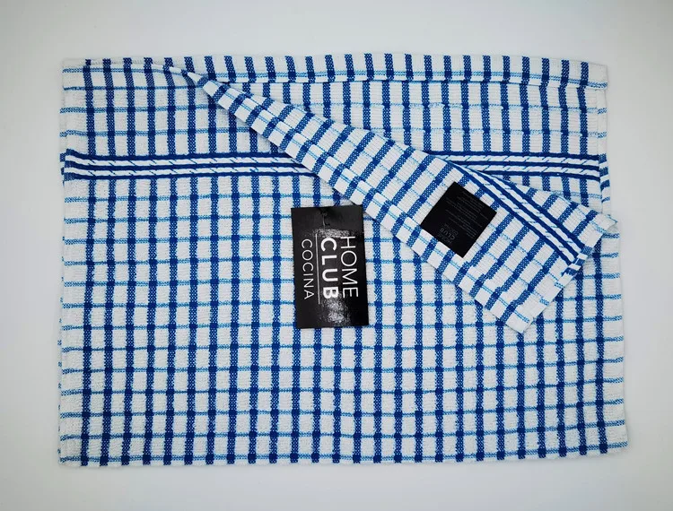 
100% cotton yarn- dyed jacquard terry kitchen towel 