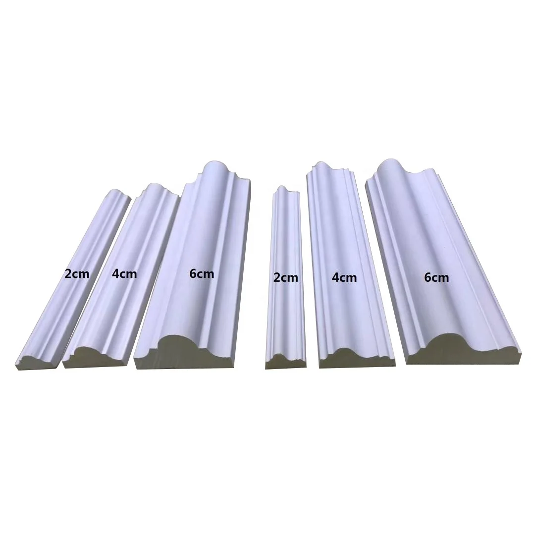 Top Quality White Colour Polyurethane Moulding Architectural Foam Injection Plain Panel Molding