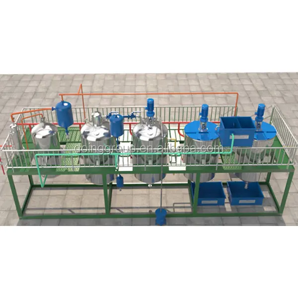0.2tpd-100tpd superior quality sunflower oil refining machine used for batch refining, continuous refining, semi continuous