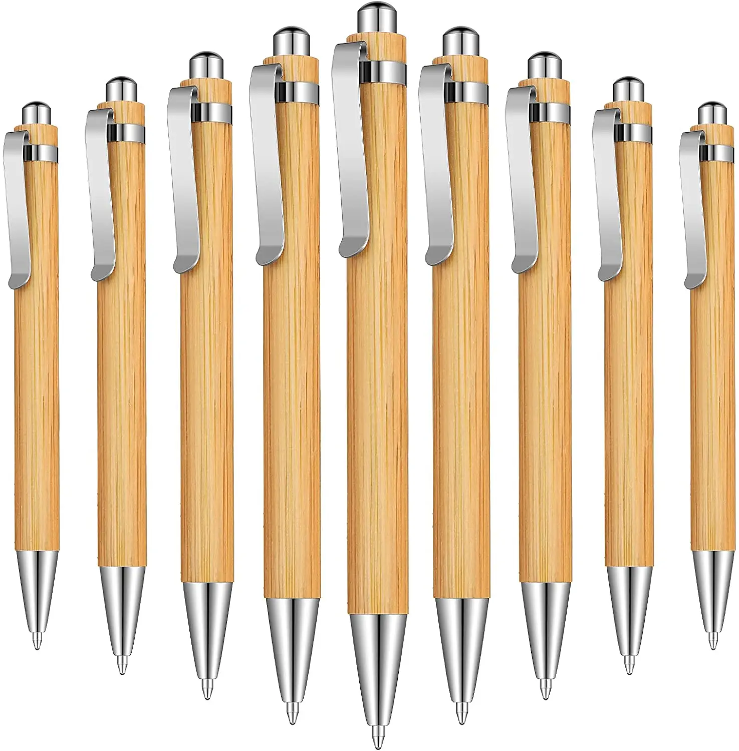 Wholesale Promotion Ink Fancy Cute Eco Friendly custom Bamboo Ball Ballpoint Pen for Students