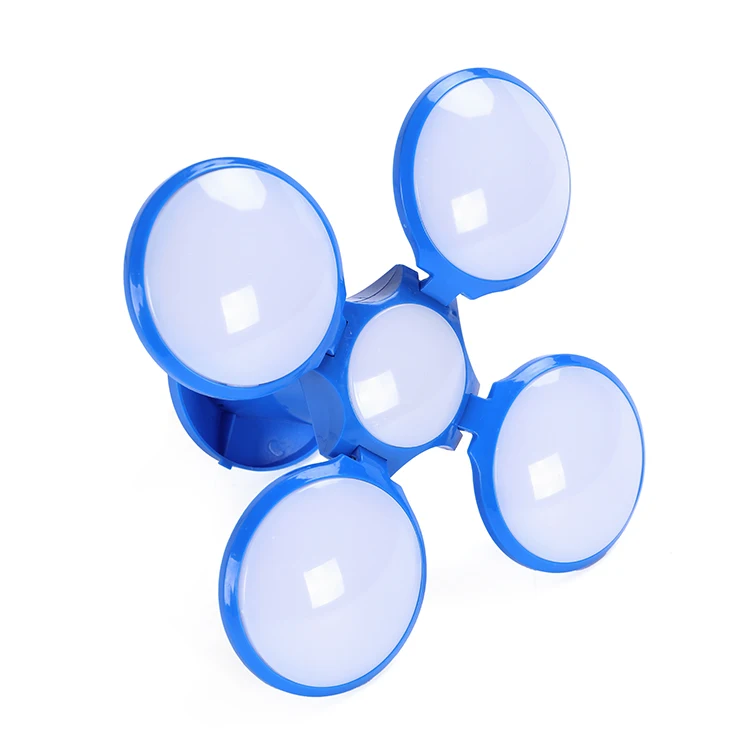 Hot Sale Blue Folding Light Deformed Leaf Led Foldable Football Bulb Room Decoration Led Light Modern Garden Bulbs E10 220v Led