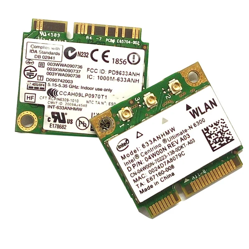6300 633ANHMW 6300AN Centrino Ultimate-N 6300 FRU 60Y3233 WiFi network card For thinkpad Y460 Y560 T420 t430 X230