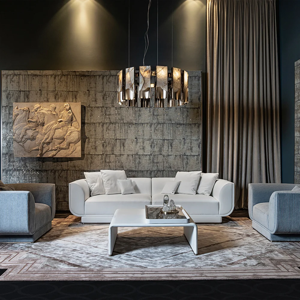 hand made fancy thick big size custom carpet competitive price living room luxury modern carpet with logo