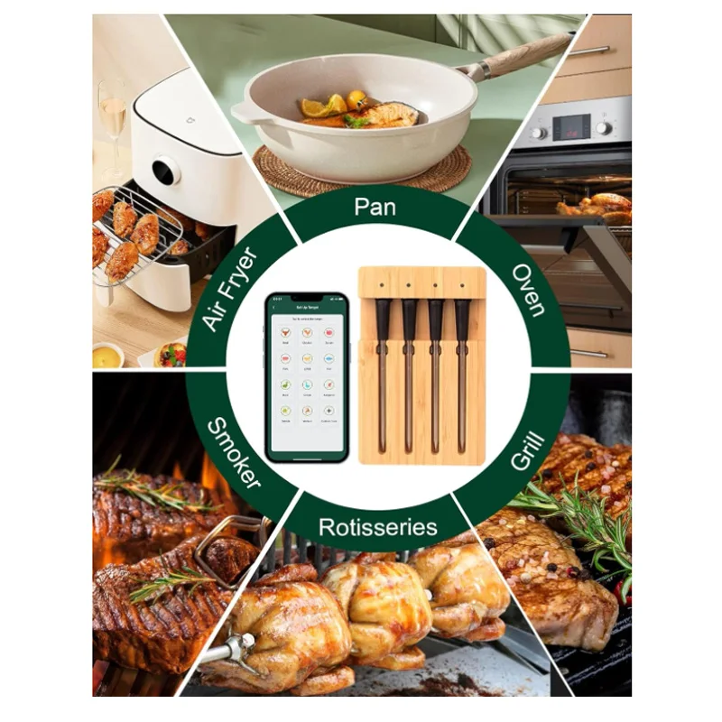 Smart Wireless Bluetooth USB Meat thermometers