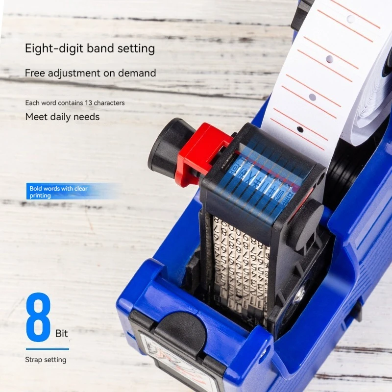 Deli 7501 price marking machine price tester manual labeling machine date coder Price Label Gun #8 digits