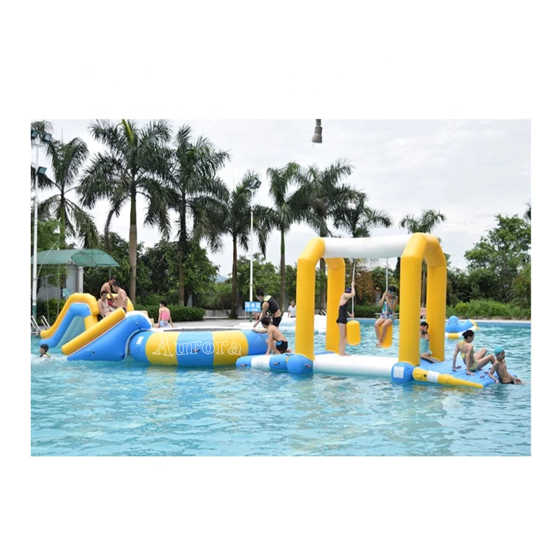 Cheap price water park toys rental children inflatable trampoline slide for fun