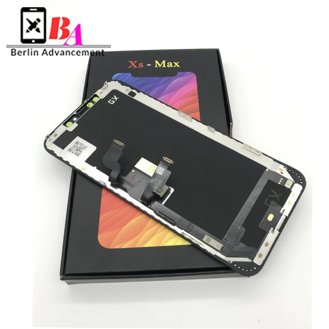 GX OLED mobile phone lcd screen for iphone xsmax, for iphone xsmax OLED screen display replacement