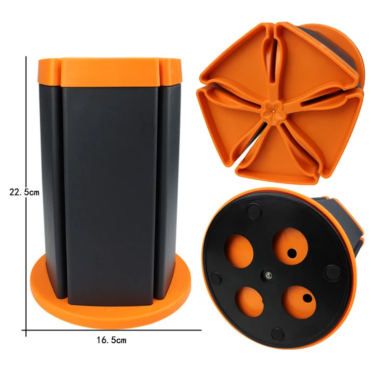 hot sale colorful cooking Nylon utensils chef knife holder set 11pcs Kitchen tools set with Rotating Stand