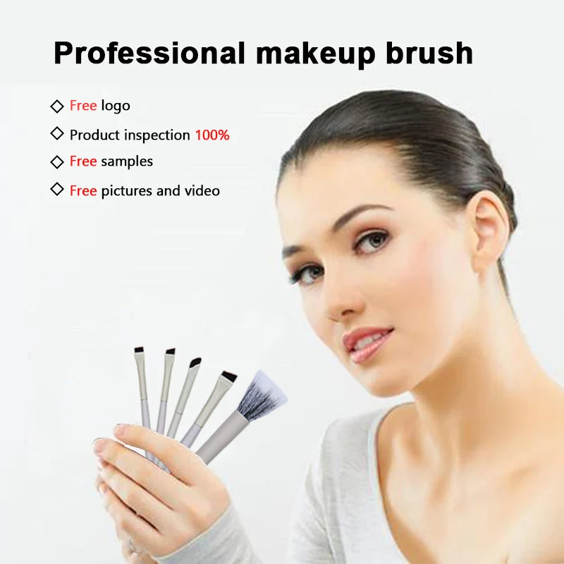 High Quality 5Pcs Makeup Brushes Wholesale Cosmetic Brush Professional Custom Logo Private Label Makeup Brush Set