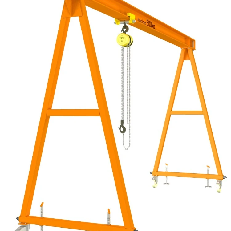 Small Folding Mini Gantry Crane Single Girder