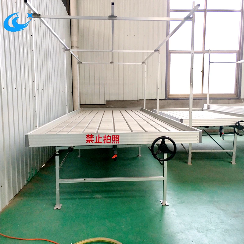 Ebb and Flow Table Low Price with Hand Wheel Used in Greenhouse