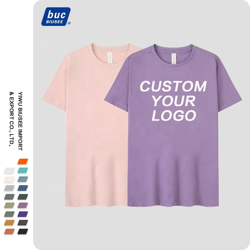 Best Selling Customized Logo Printing 100% Cotton Blank T Shirt For Women