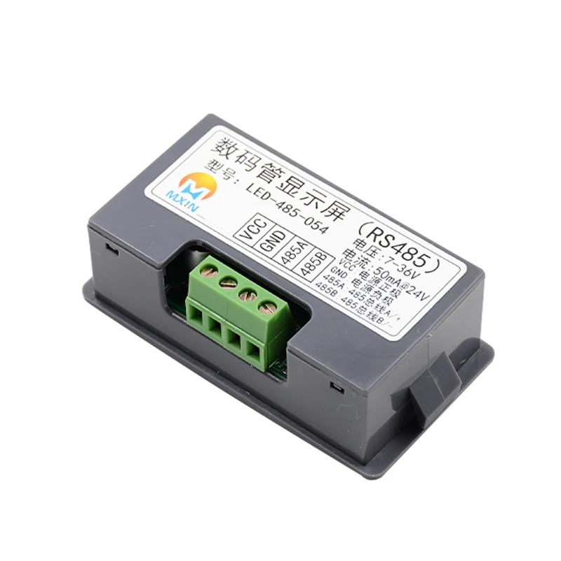 RS485 Modbus Display Blue/Red LED Numeric Display for 010V/420mA Analog Range