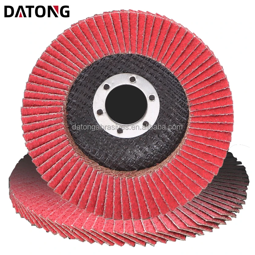 Datong Factory 5*7/8 inch 125*22mm Ceramic Cloth Flap Disc Grit 36 abrasives wheel grinding disc