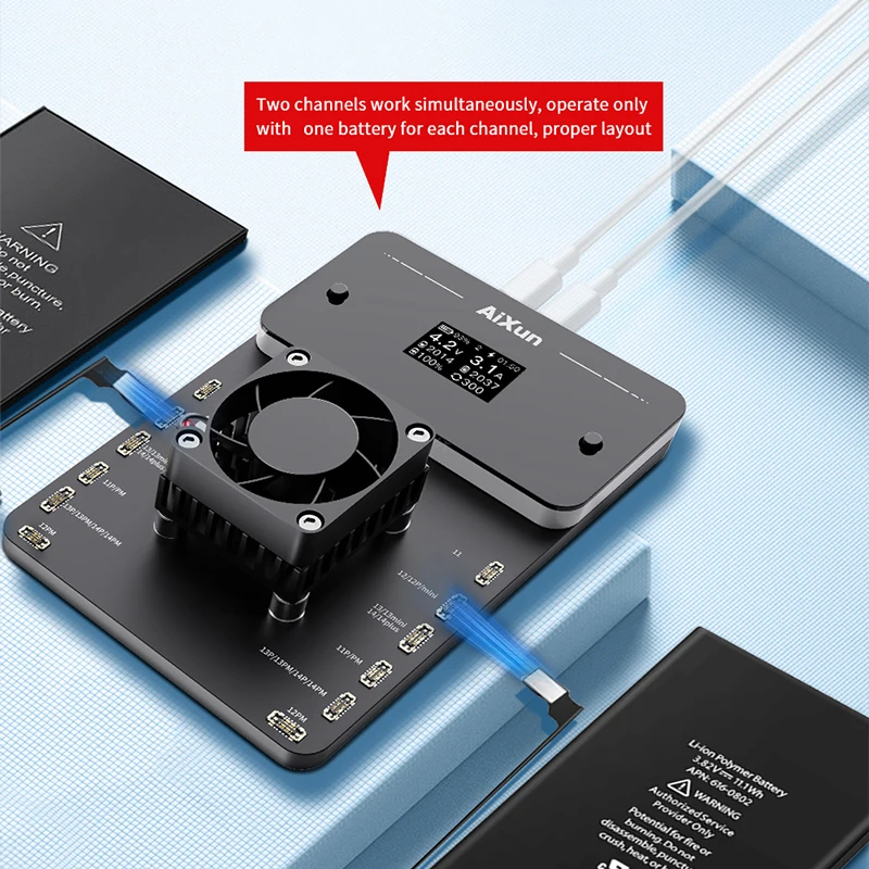 AiXun BC02 Battery Calibrator For iPhone 11 12 13 14 Pro Max Series Battery Health Data Test Calibration Repair Tools