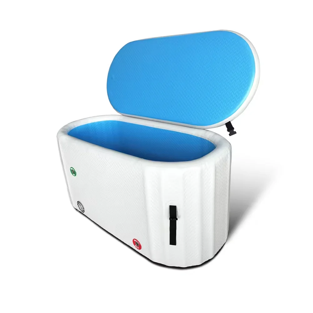 Free customized PVC containers inflatable cold plunge tub with one piece for delivery
