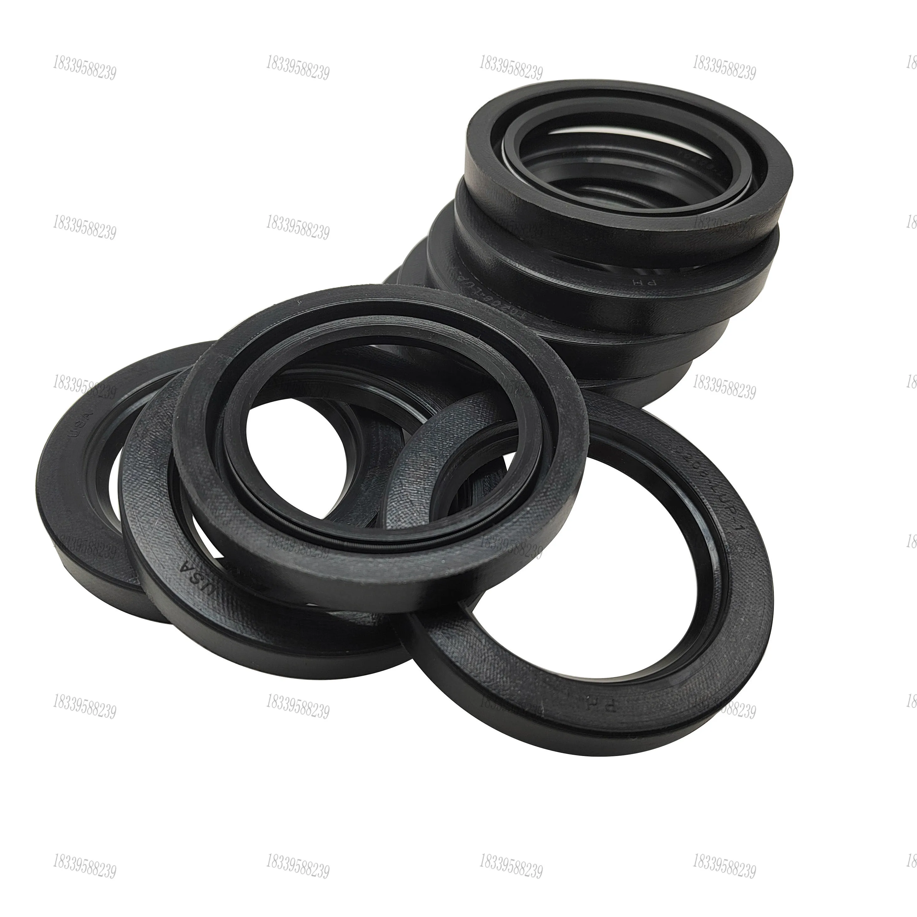 Rubber cloth filled NBR metal spring J-type oil seal