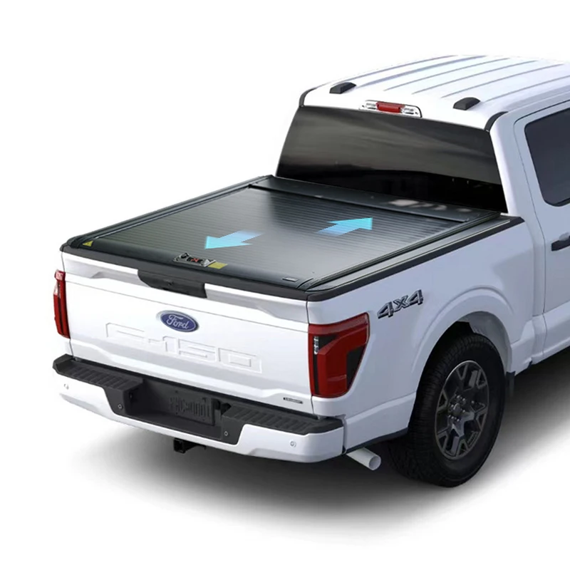 Чехол для Pickuptruck tonneau для Ford raptor F150, алюминиевая крышка для кровати tonneau, жесткий складной затвор tonneau