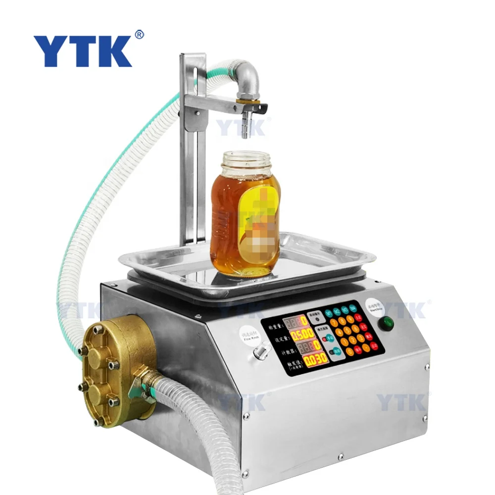 YASON YTK-L15 Desktop Small Automatic High Viscosity Liquid Weighing Filling Machine Electric Honey Bottle Filler Machine