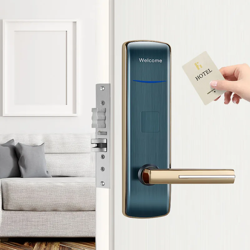  Горячая Распродажа 2021 смарт-Дверной замок Easloc для отеля дверная ручка электронный дверной RFID с программным