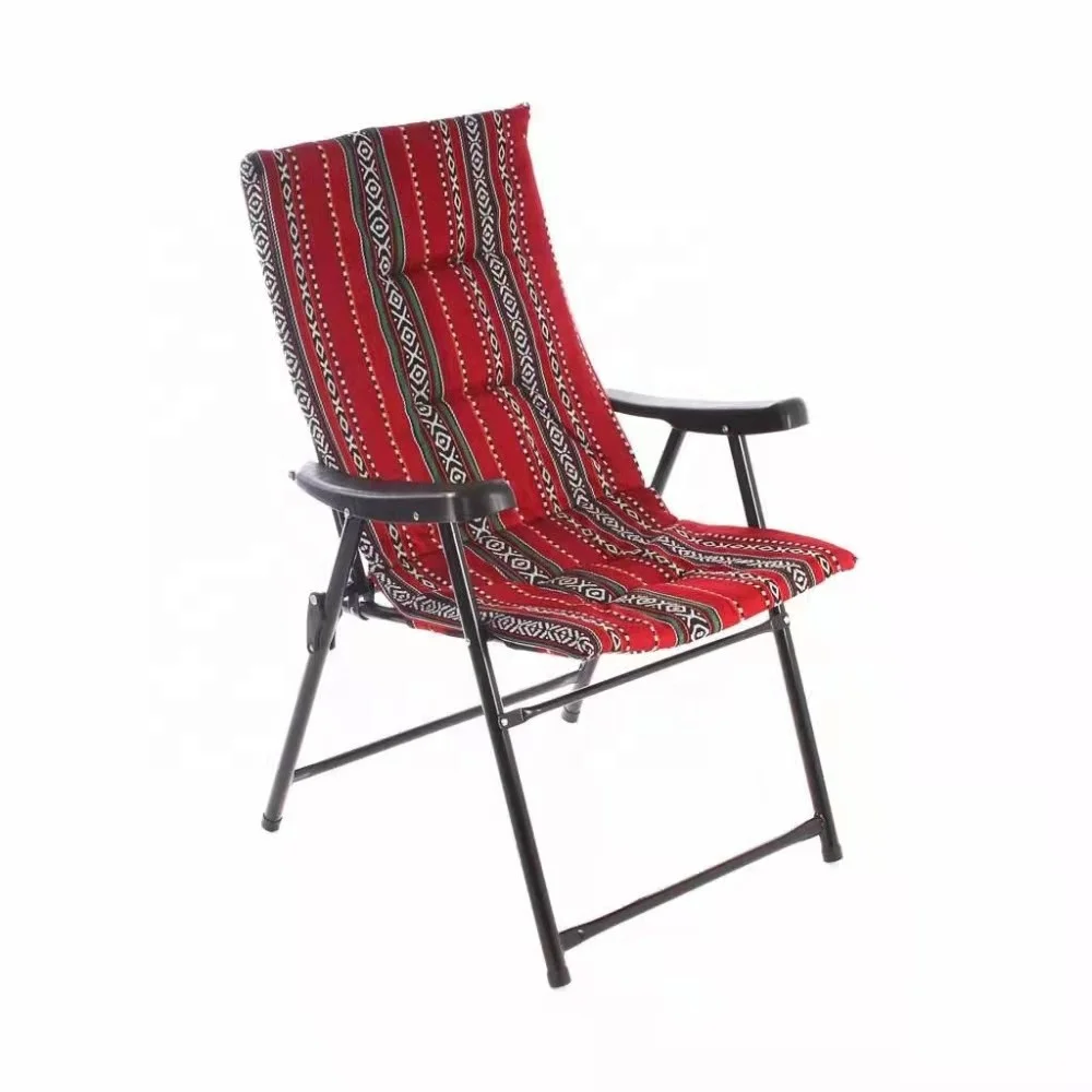 Hot Sale Lightweight Padded Folding Chair with Saudi Fabric Hot Sale in Middle East