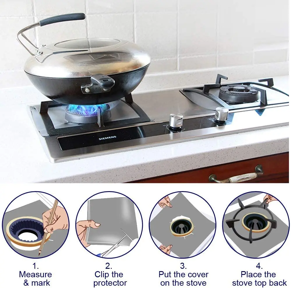 Stock Available stove protection burner cover silicone gas stove burner covers four burner gas stove with cover