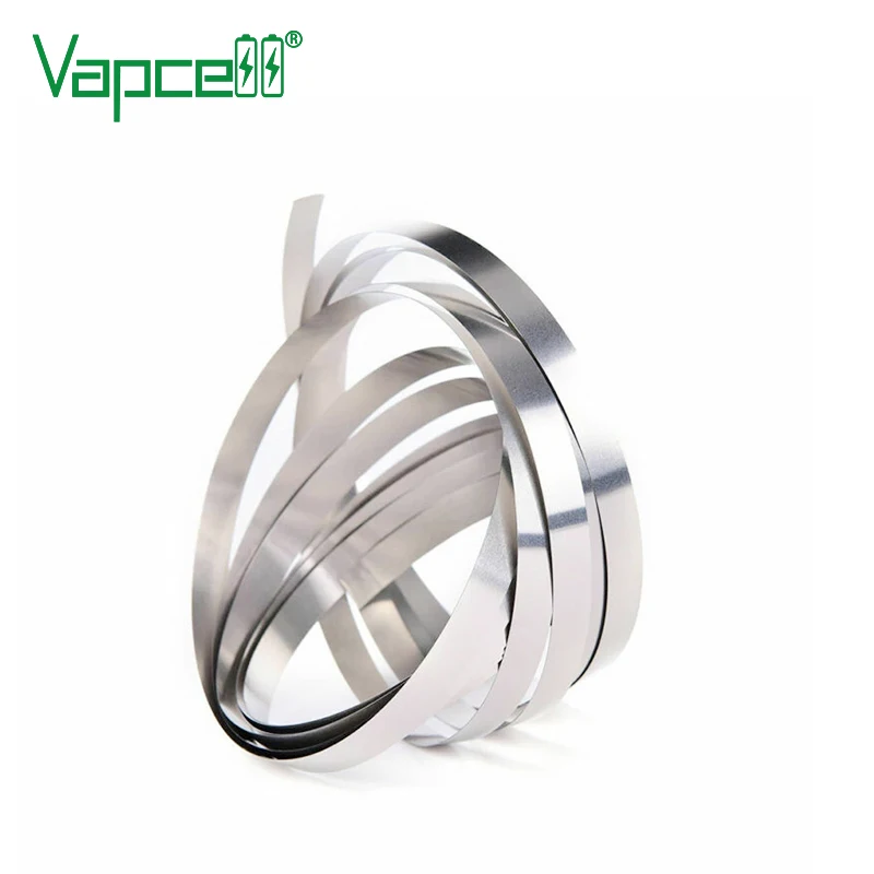Vapcell Pure Nickel strip for 18650 26650 32650 AA rechargeable lithium ion battery welding THK 0.1-0.3mm* W 2-15mm pure Nickel