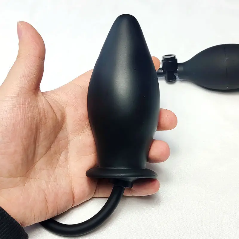 HLYC Homemade Inflatable Anal Plug Expandable Butt Plug for Men and Women