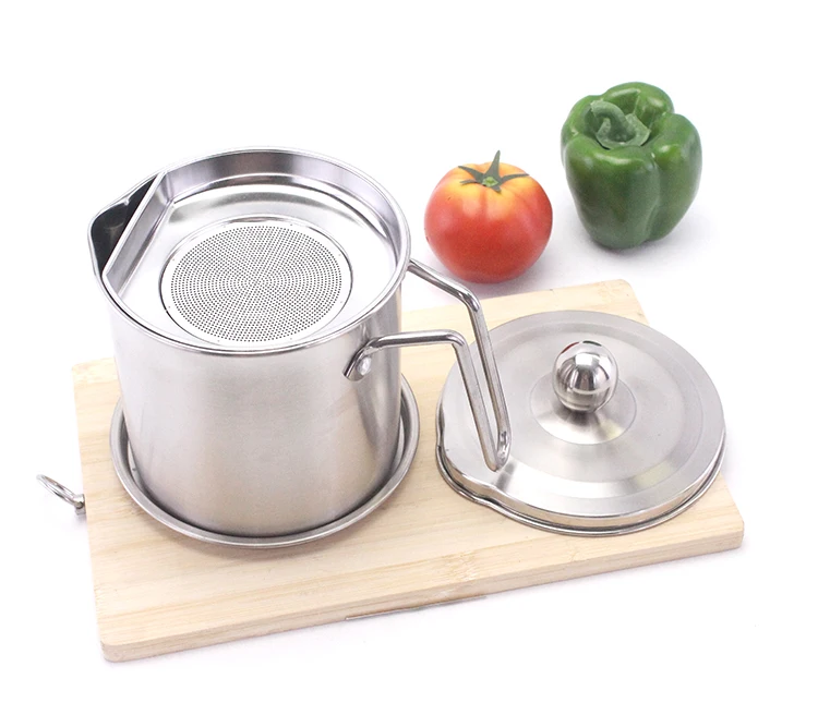 
Stainless steel filter slag cup with with filter back to the oil kettle 