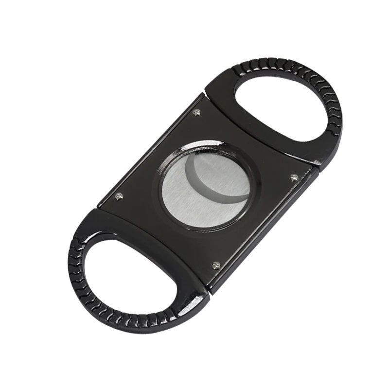 Rukioo Custom logo Luxury Cigar Accessories Stainless Steel Metal Cigar Cutter