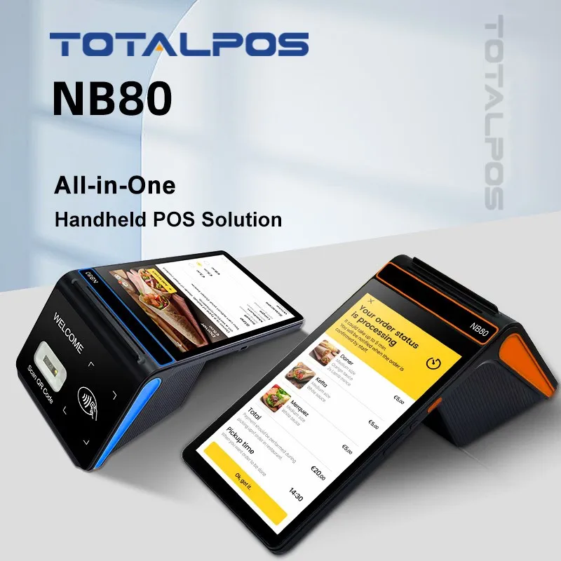 Розничная продажа прочный беспроводной смарт-pda pos печать билетов android мобильный портативный планшет с сенсорным экраном система оплаты nfc