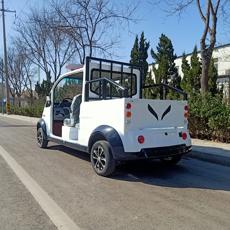 New energy truck 4 seat electric patrol truck open property security patrol car for wholesale
