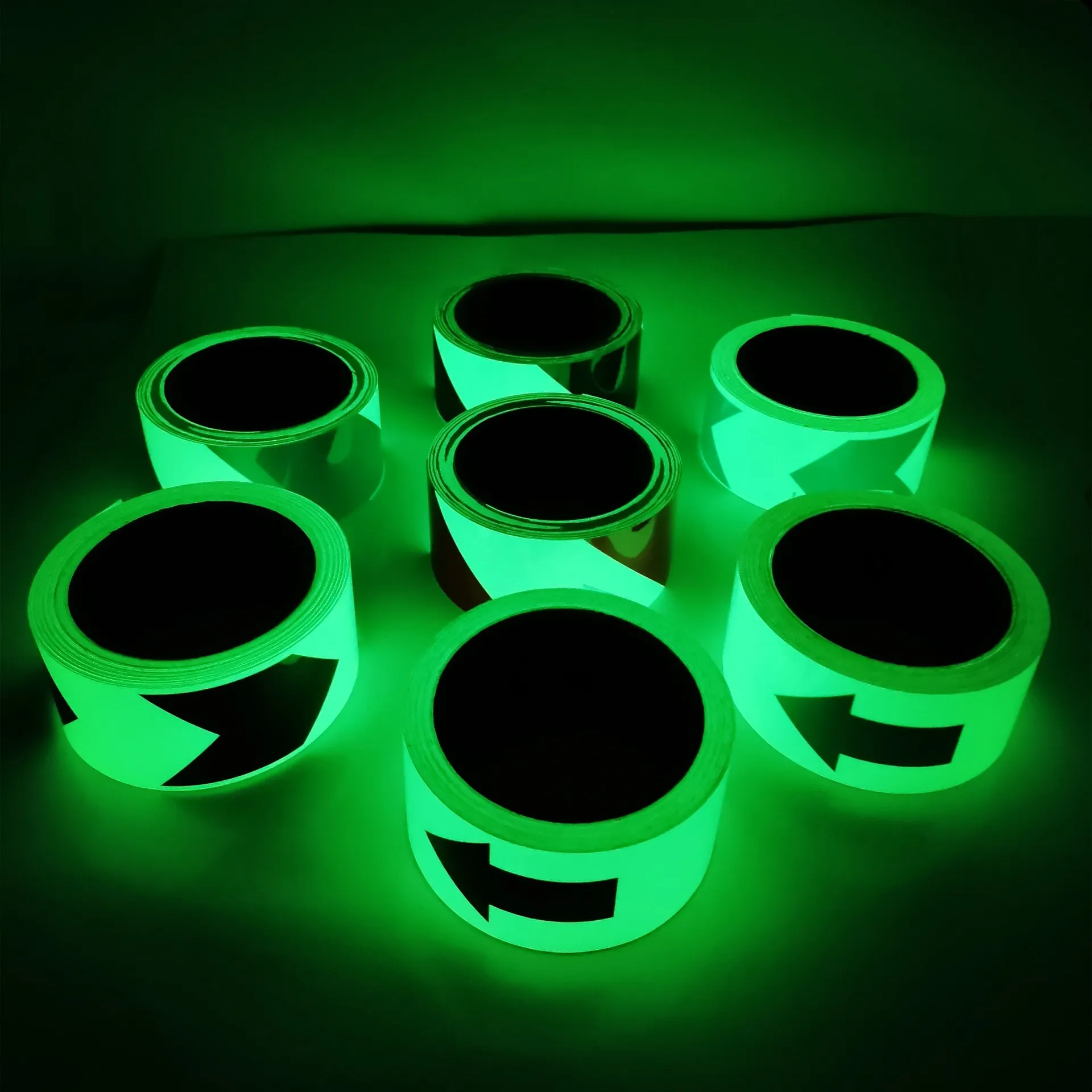 12 hour luminescent tape frosted reflective warning fluorescent reflective tape