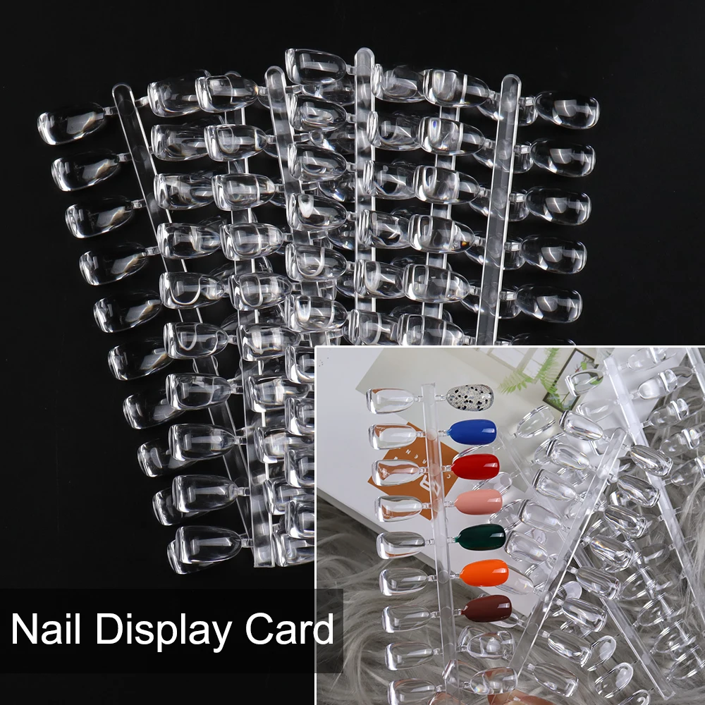 Hot Sell 200Pcs Color Chart Nail Display Tip Work Stand Tips Removable Gel Polish Dipping Powder Color Display Detachable Nail