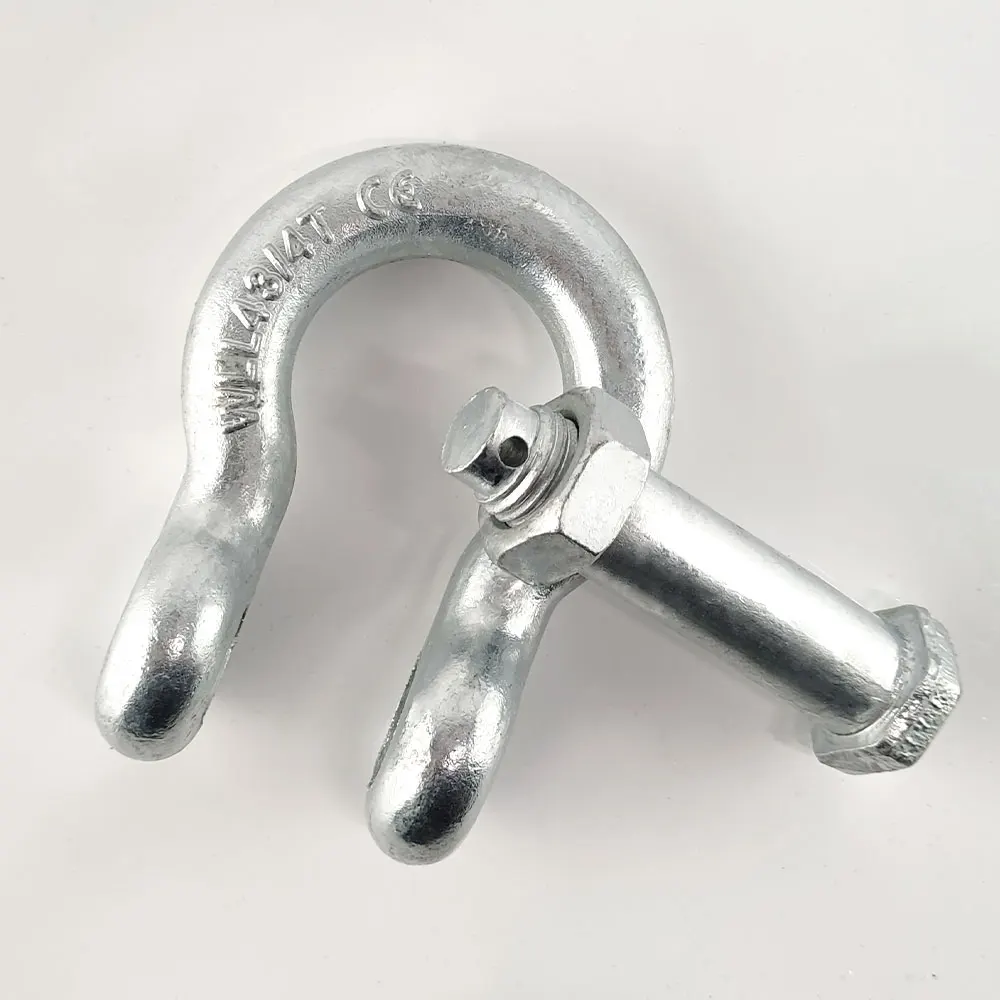US Type Drop Forged G-2130 Steel Safety Bolt Bow Shackle