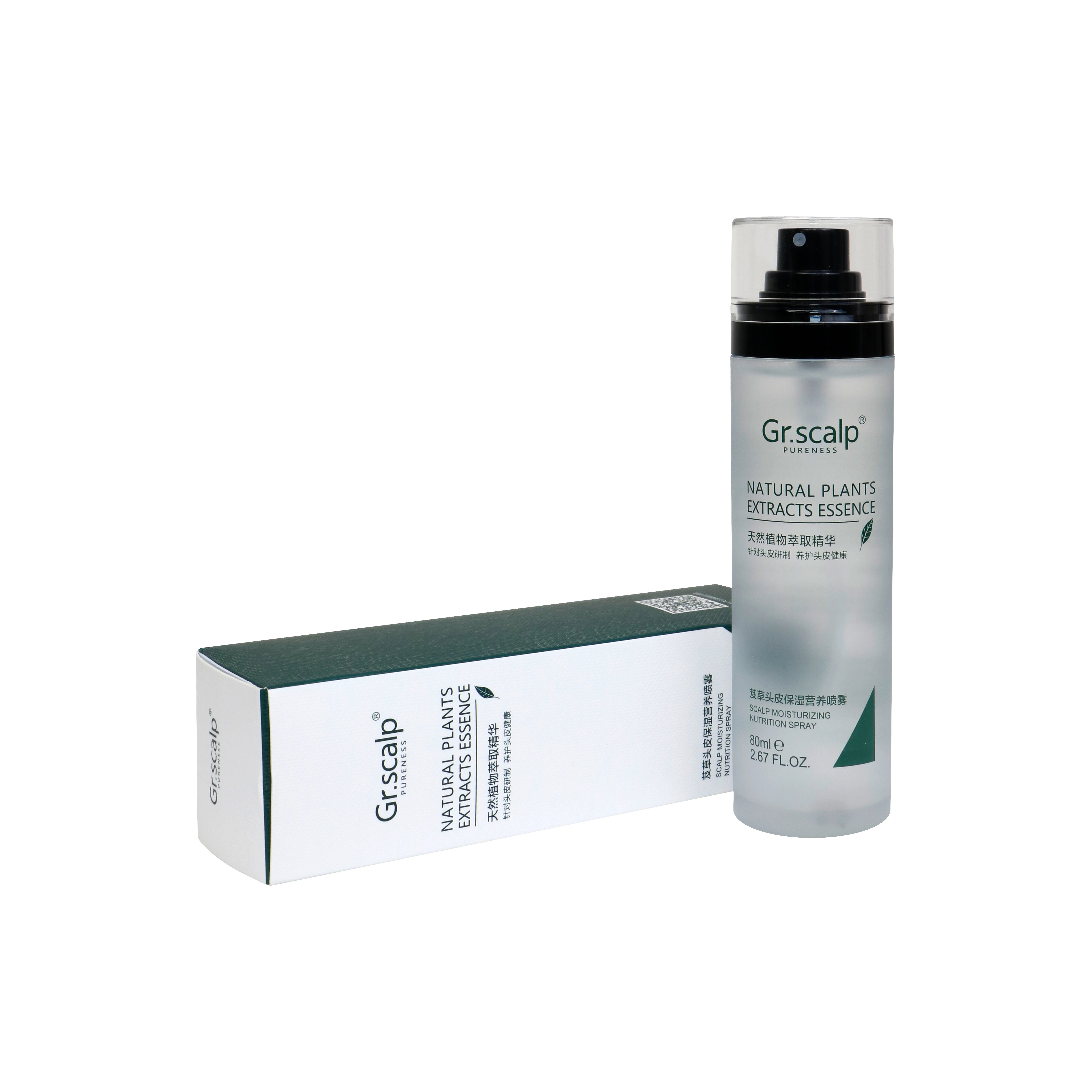 New customized 80ml tightness hair scalp moisturizing nutrition spray for home use