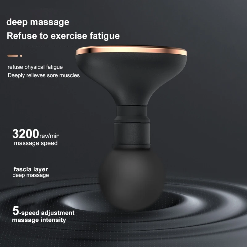 New Design Latest Low Noise Muscle Relaxation Mini Massage Gun 2023 Mini Round Massage Gun