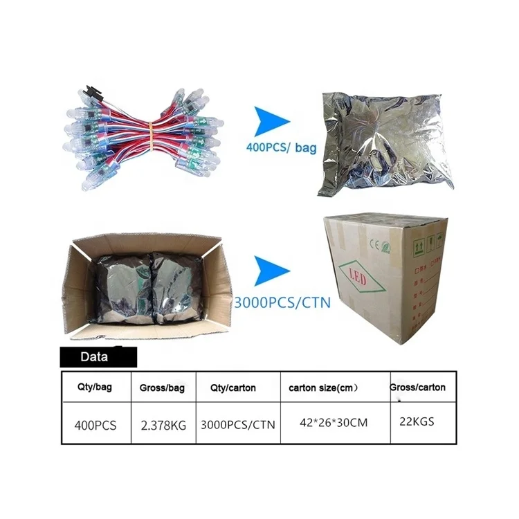 Best Quality Game Over Light 8 Bit Pixel Night Light Ws2811 Led Pixel StrBest Selling 5v 12v 9mm 12mm Wing Light Rgb 5v Led 12mm