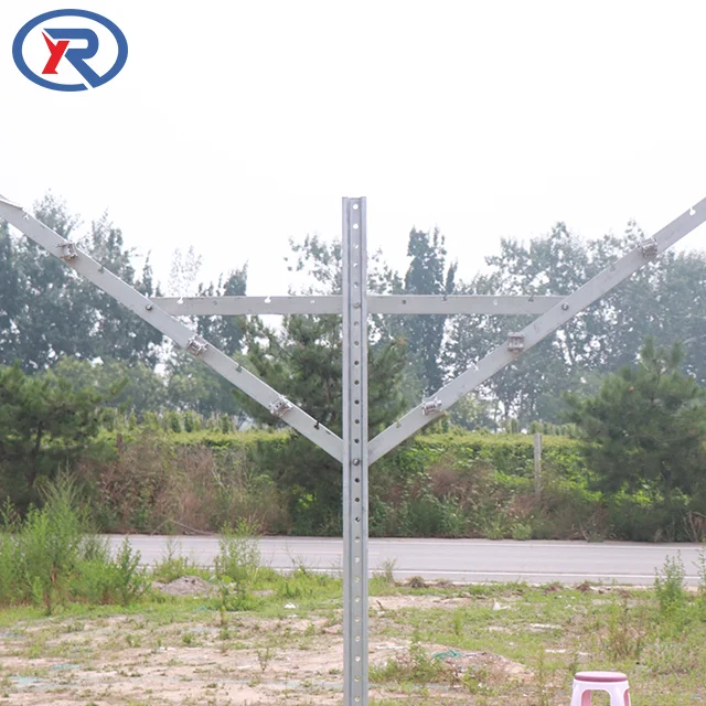 V shaped Y shaped Metal galvanized metal vineyard open gable trellis system post for Table Grape