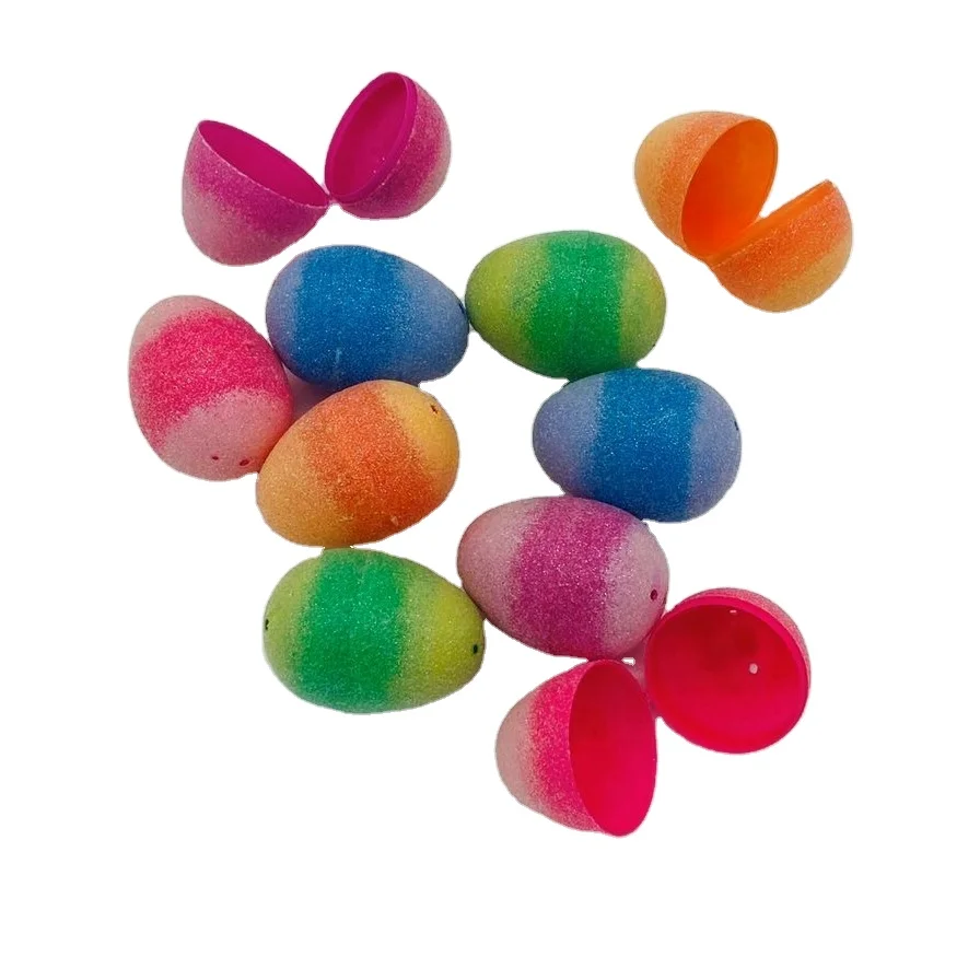 Hot selling plastic gift party large easter egg spray paint on powdered plastic easter egg